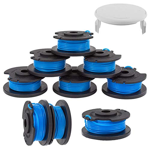 TIOIT COEME String Trimmer Spool Line for Ryobi One AC14RL3A 0065 Autofeed Replacement Refill Spools for Ryobi 18V 24V and 40V Cordless Trimmers Weed Eater String (9  Edger Spool1 Cap)